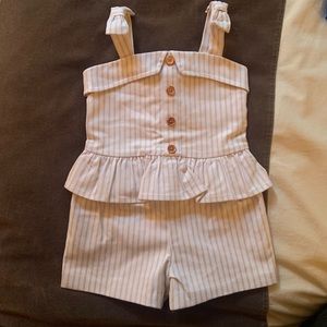 Janie & Jack girl romper size 4 NWT